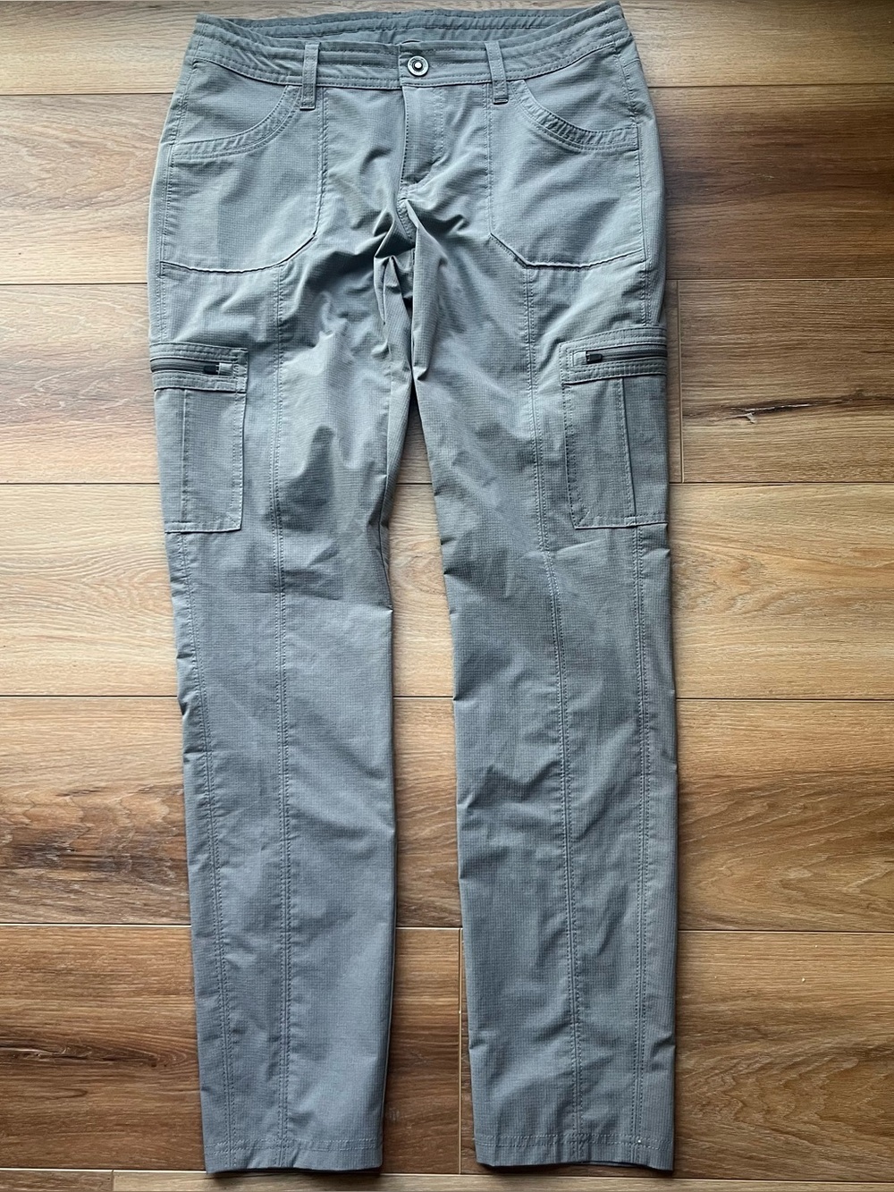 Kuhl 6276 Horizn Ripstop gray hiking climbing athletic outdoor skinny pants 6R
